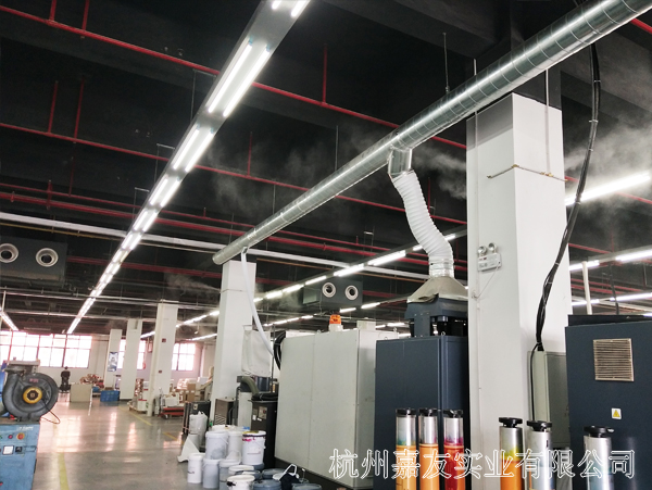 杭州嘉友金洋6加湿器印刷厂加湿案例2