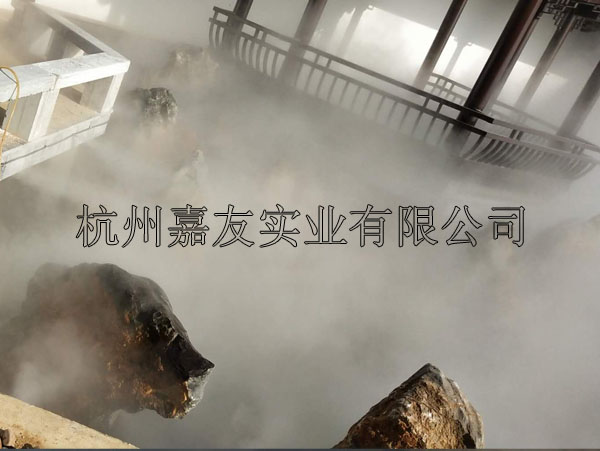 常州某旅游景点“金洋6”景观造雾降温系统安装案例