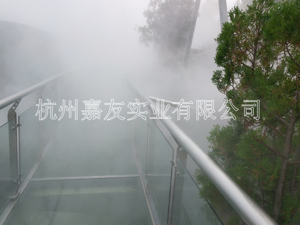 山东枣庄葫芦套景区“金洋6”景观人造雾系统安装案例