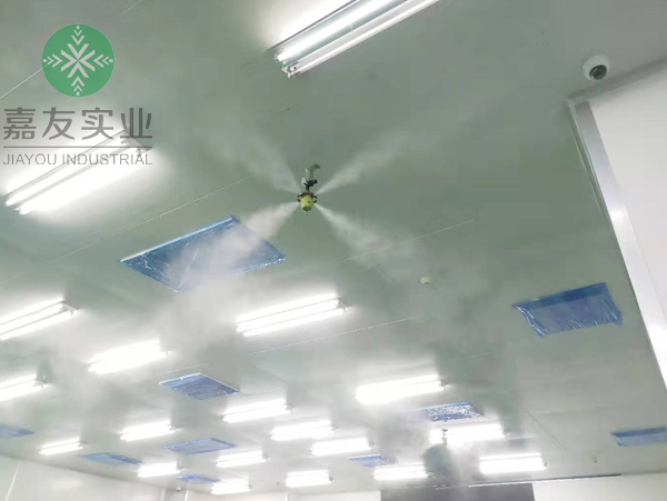 新盛超净化系统有限公司安装杭州嘉友电子车间干雾加湿器