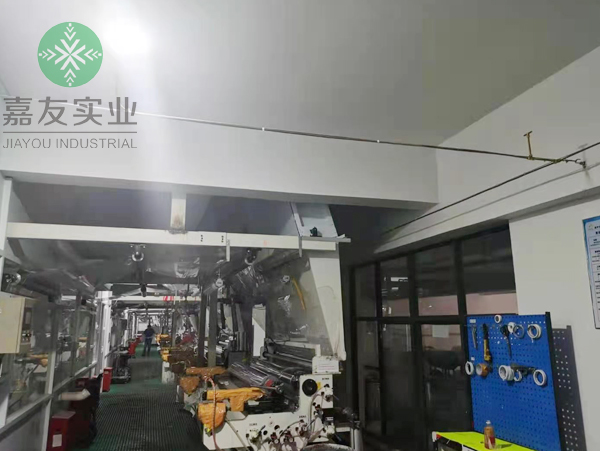 杭州嘉友为星华反光材料车间制定高压微雾加湿器加湿方案