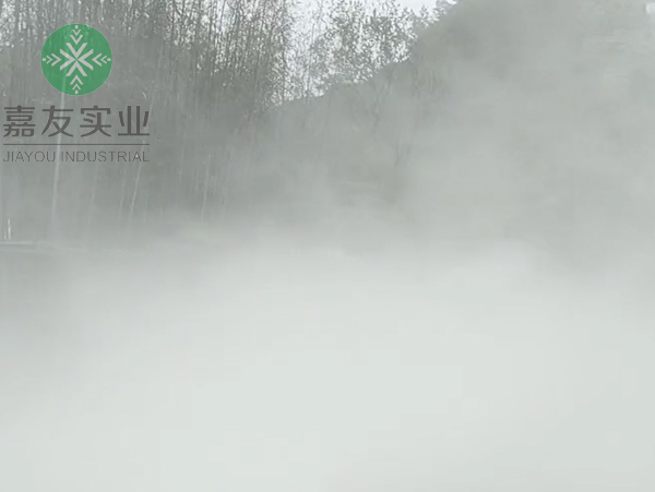 杭州嘉友为圣域嘉千岛湖香里开元度假村安装雾森系统造景