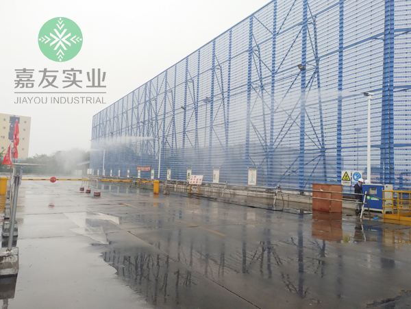 杭州嘉友旋转雾桩降尘系统落户南通新安能