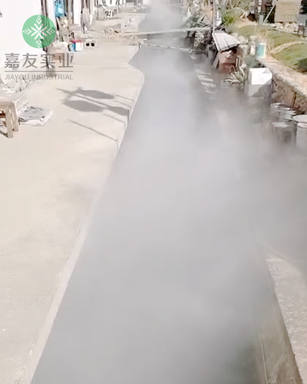 杭州嘉友携手龙泉观松为旅游景区水渠安装雾森系统