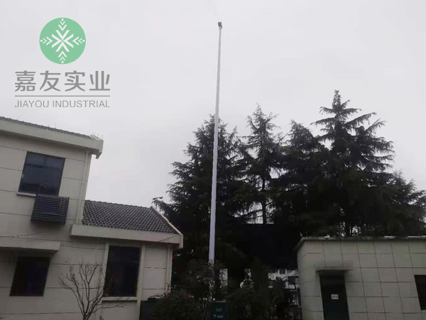 杭州嘉友走进南浔|旋转雾桩降尘系统助力城市道路扬尘治理