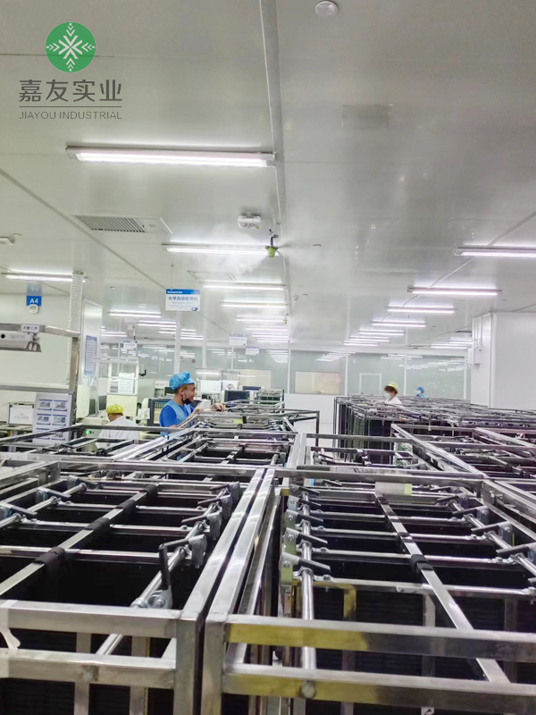 深圳创维smt车间加湿项目应用杭州嘉友干雾加湿器