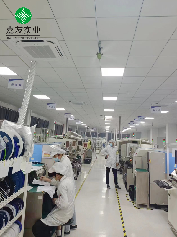 华阳科技安装杭州嘉友电子车间干雾加湿器加湿案例