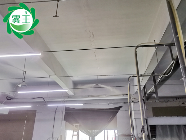 华利锦纺织车间加湿—金洋6高压微雾加湿器大面积控湿除静电